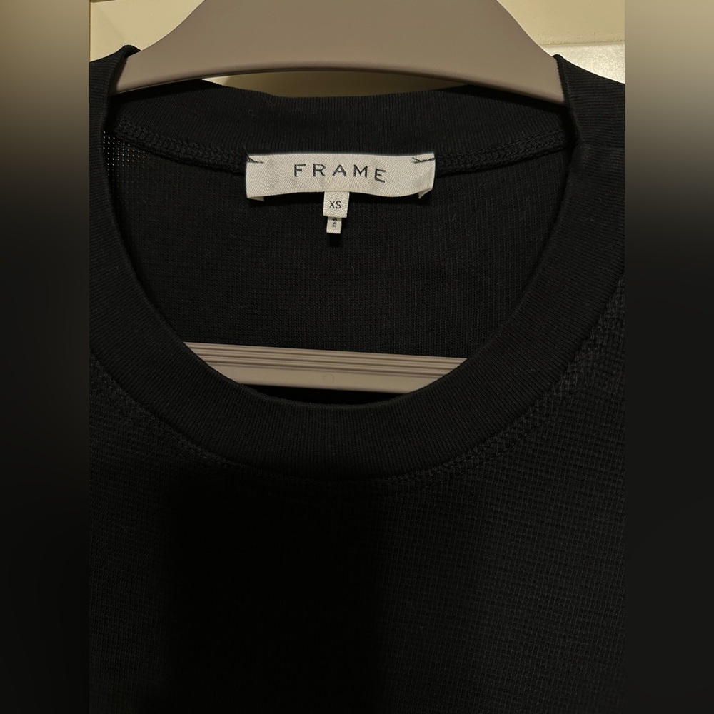 Frame Denim Black Ribbed Tee - Picture 4 of 8